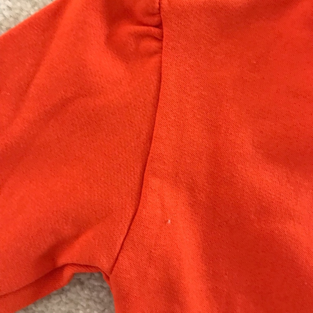 Little Girls Orange & Black knit dress Halloween-Fall-School-Church Easy Care - Picture 4 of 4